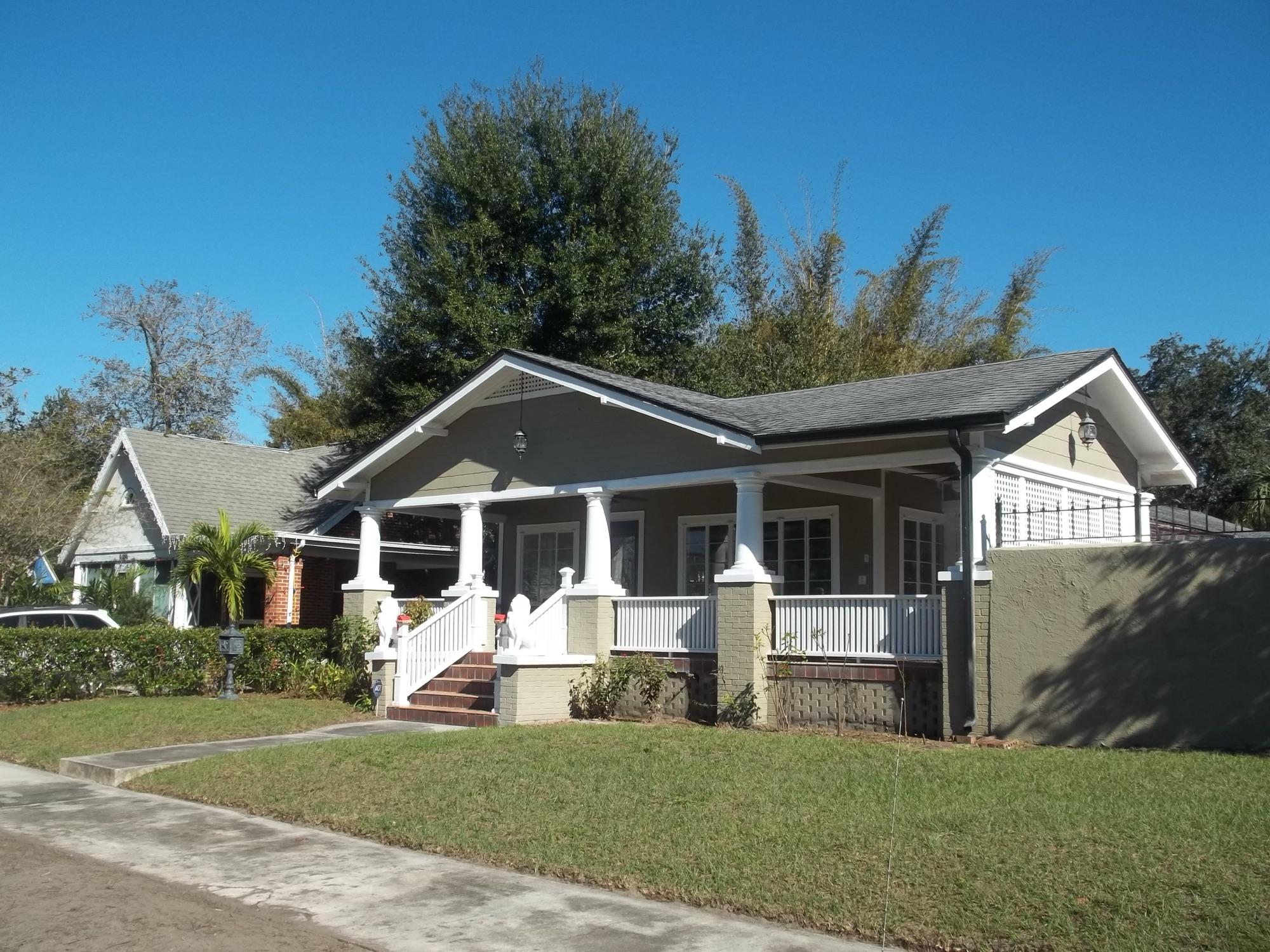 A historic bungalow in the Seminole Heights Residential District, Tampa